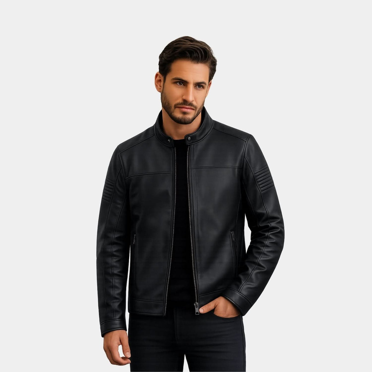 Men's H-D Leather Riding Jacket