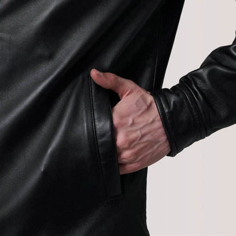 Sean Black Leather Classic Jacket