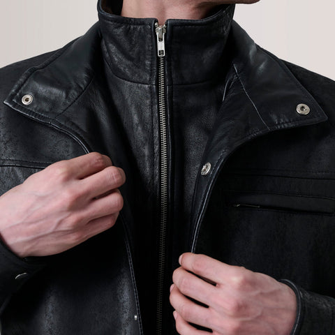 Sean Black Snuffed Classic Jacket