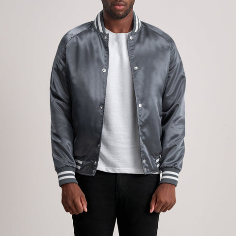Xander Grey Varsity Jacket