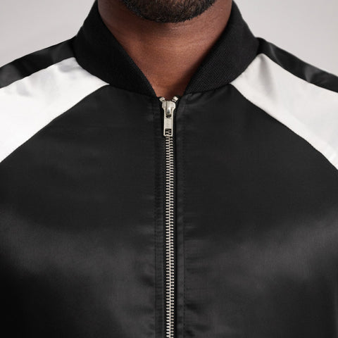 Clarke Black Varsity Jacket