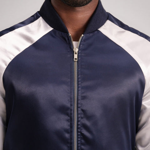 Clarke Blue Varsity Jacket