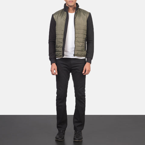 Nashville Quilted Green Windbreaker Jacket
