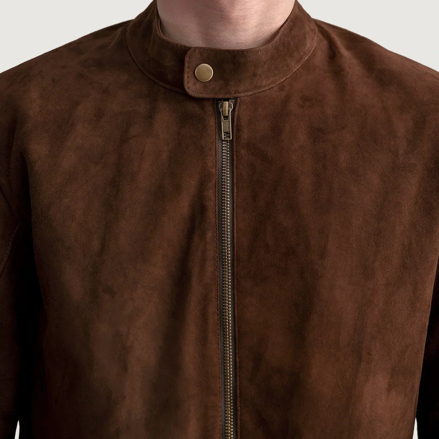 Zen Brown Suede Biker Jacket