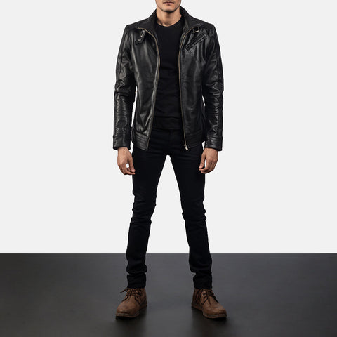 [FS] Legacy Black Leather Biker Jacket
