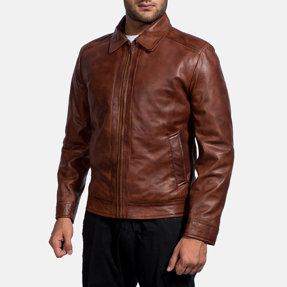 [FS] Inferno Brown Leather Jacket