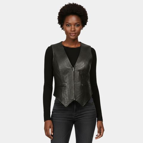 Milwaukee Black Leather Vest
