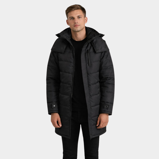 Moore Black Hooded Parka