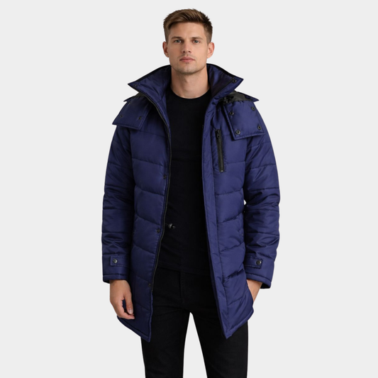 Moore Blue Hooded Parka