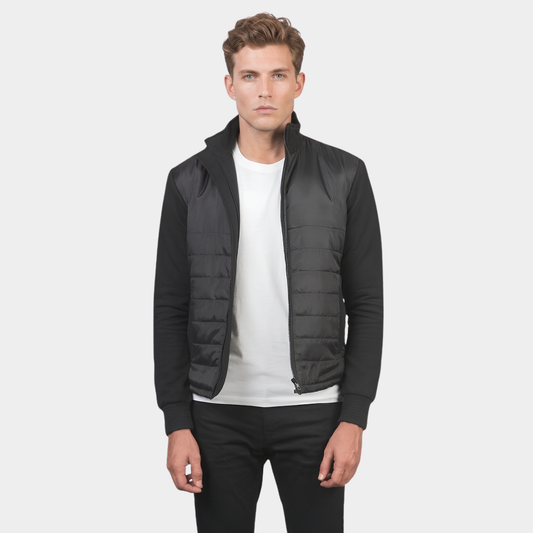 Nashville Quilted Black Windbreaker Jacket