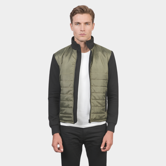 Nashville Quilted Green Windbreaker Jacket