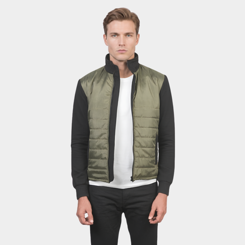 Nashville Quilted Green Windbreaker Jacket