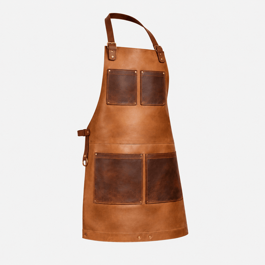 Oakridge Brown Leather Chef Apron