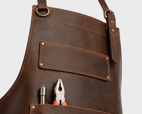 RS3 Brown Leather Apron
