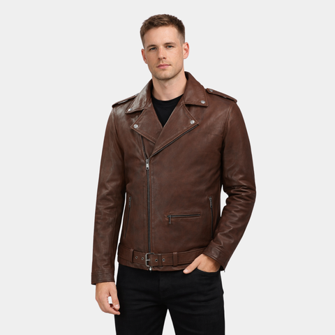 Rutland Spanish Brown Riding Leather Jacket