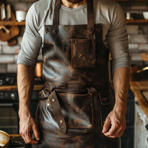 Sizzle Grill Leather Apron