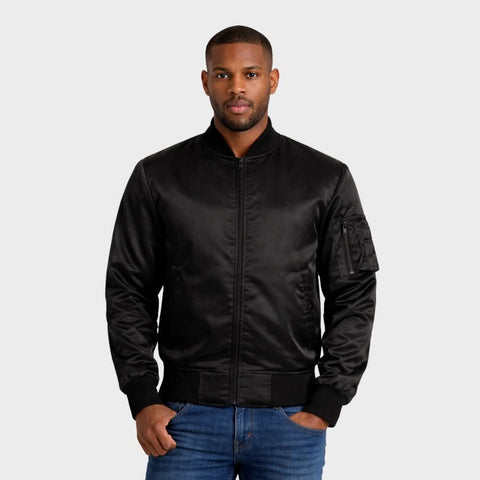 Quinton MA-1 Black Bomber Jacket