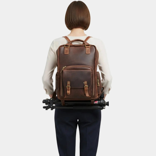 The Gaetano Large Leather Back Pack