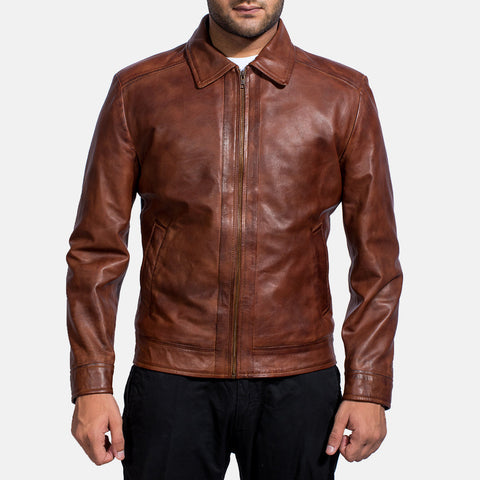 [FS] Inferno Brown Leather Jacket