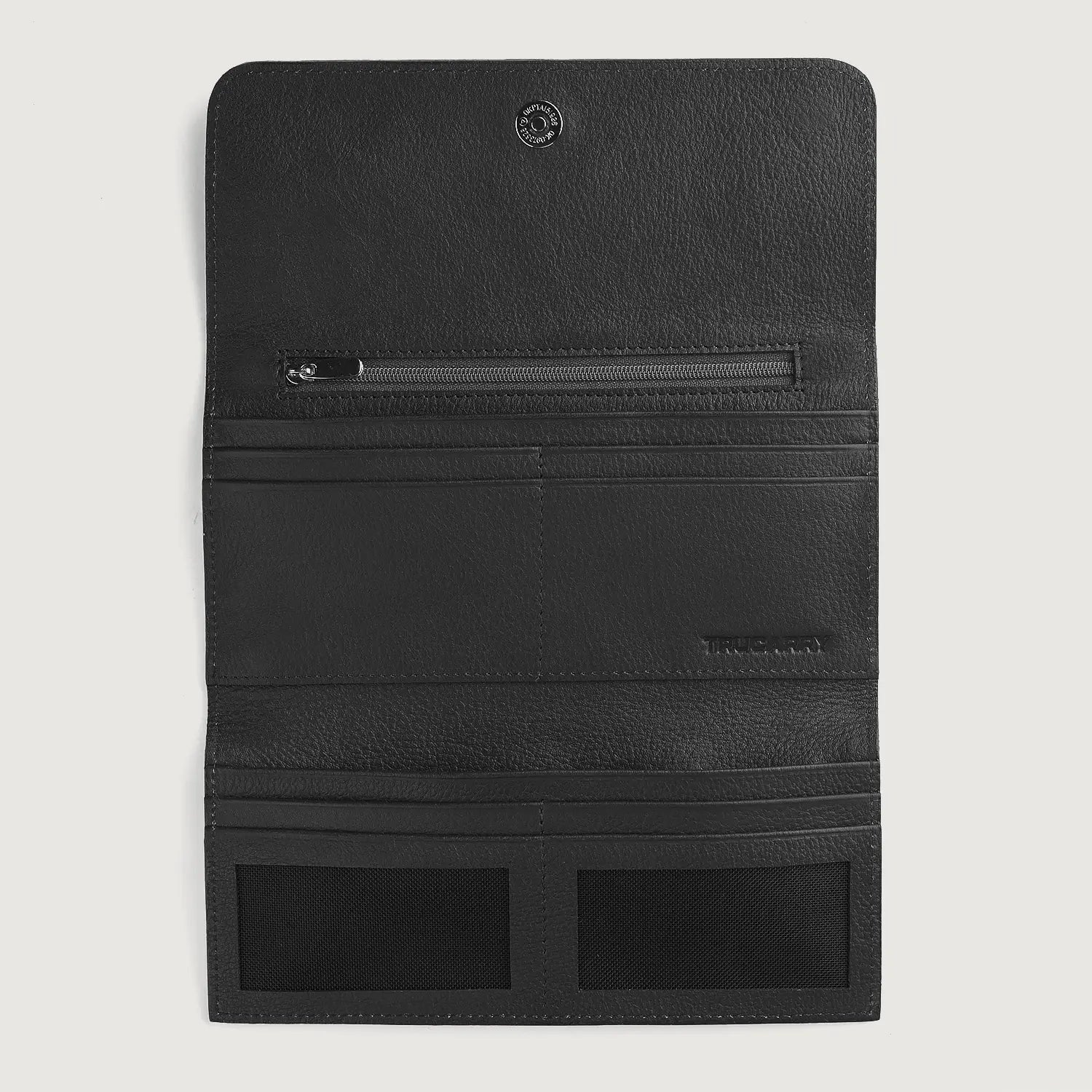 Taylor Black Leather Continental Wallet