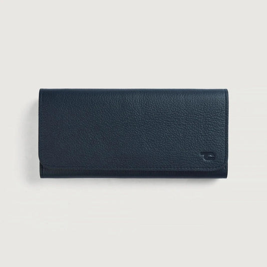 Taylor Blue Leather Continental Wallet