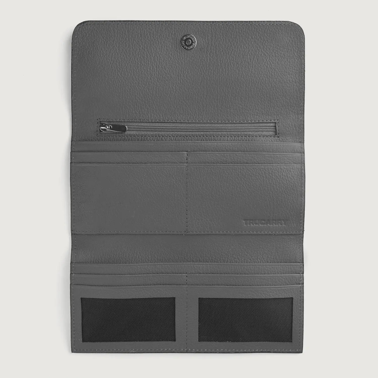 Taylor Grey Leather Continental Wallet