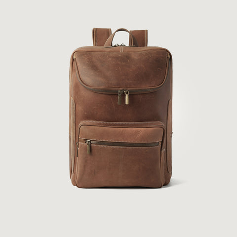 The Bedford Vintage Tan Leather Backpack