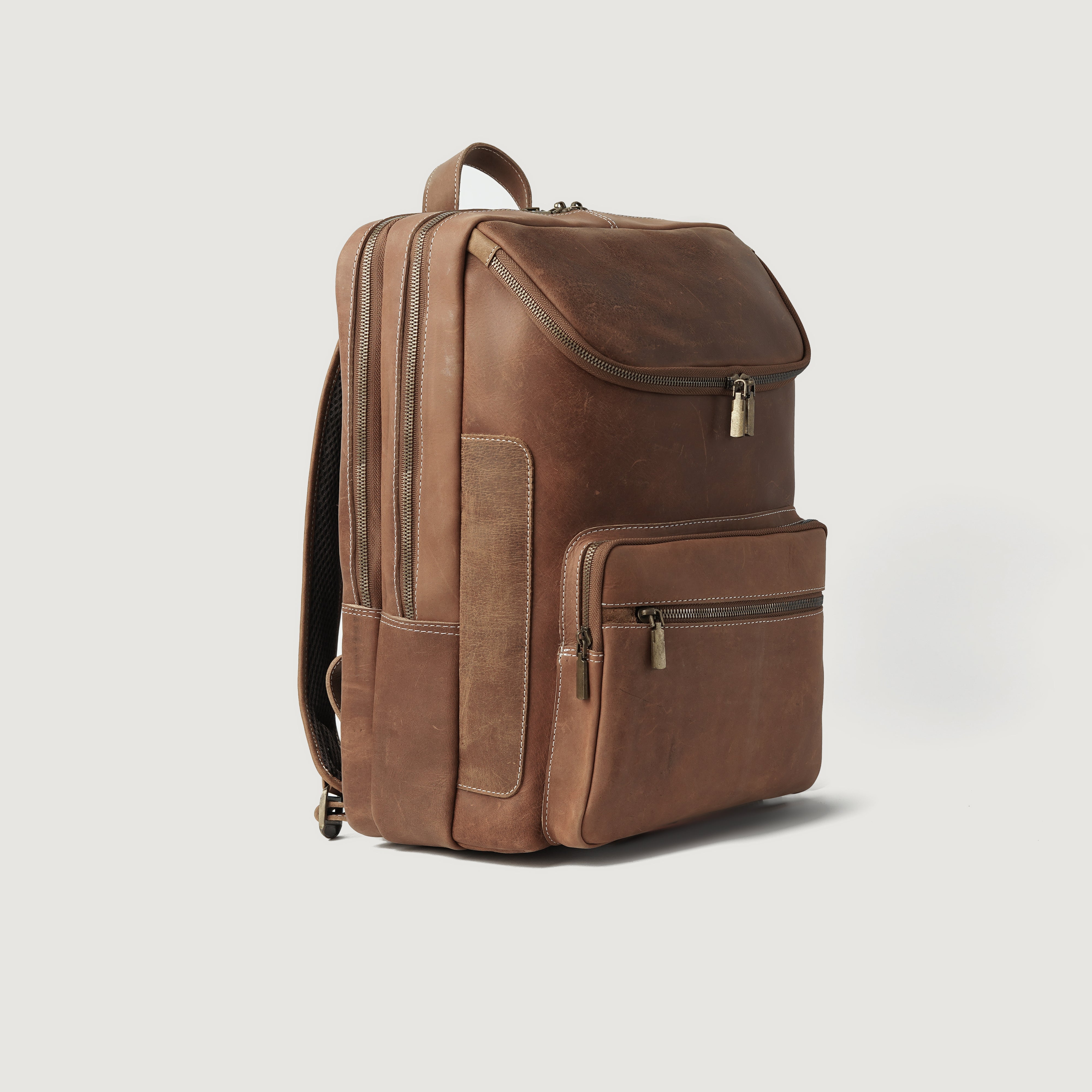 The Bedford Vintage Tan Leather Backpack