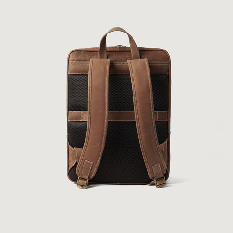 The Bedford Vintage Tan Leather Backpack
