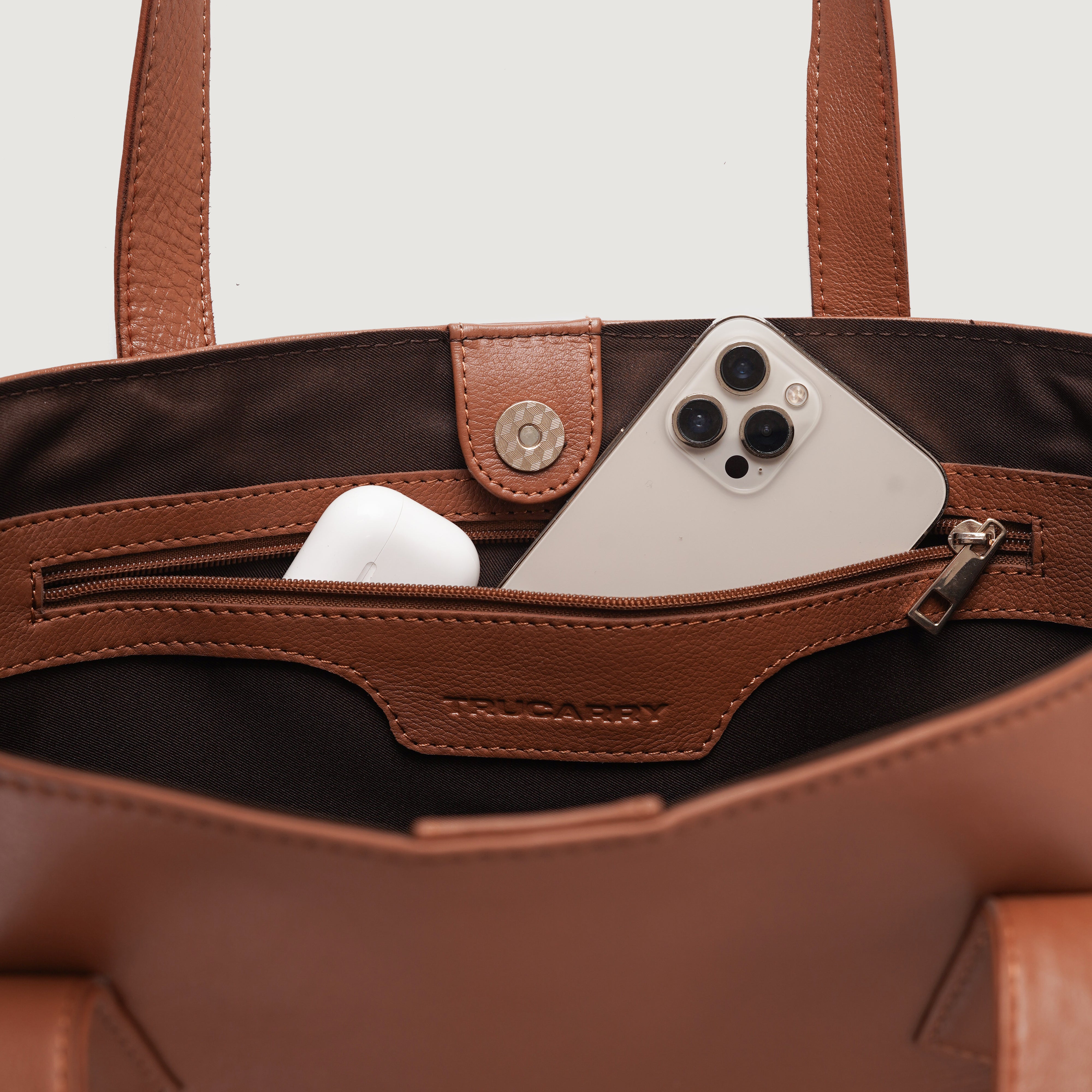 The Bianca Brown Leather Tote Bag