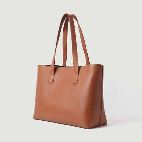 The Bianca Brown Leather Tote Bag