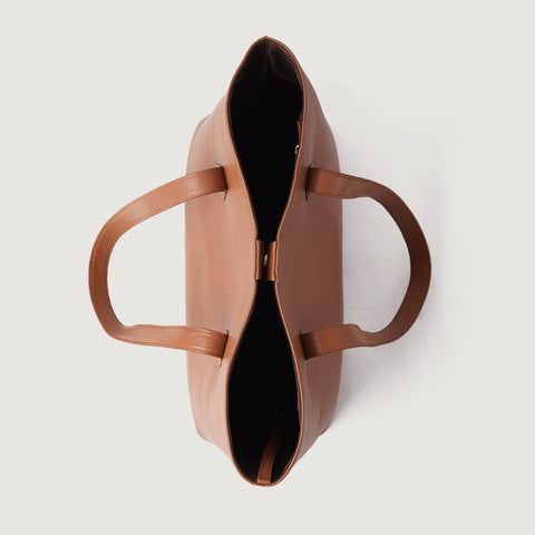 The Bianca Brown Leather Tote Bag