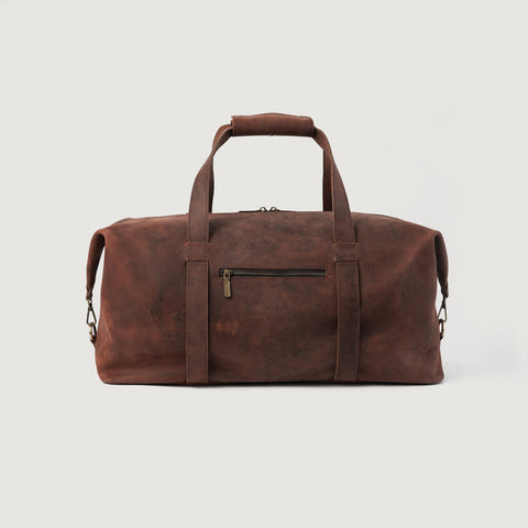 The Dale Duffle Vintage Distressed Brown Leather Duffle Bag