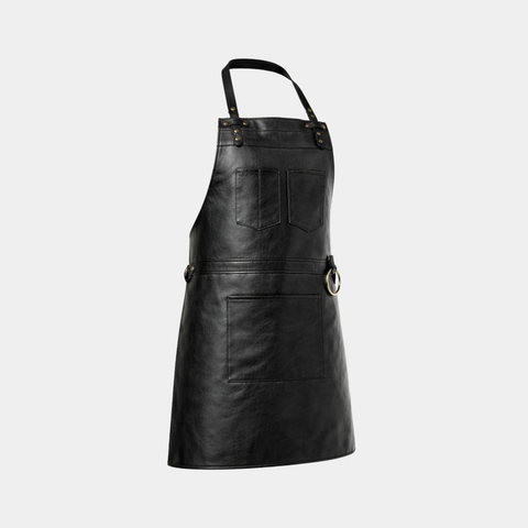 The Northumberland Black Leather Apron - Leather Clan