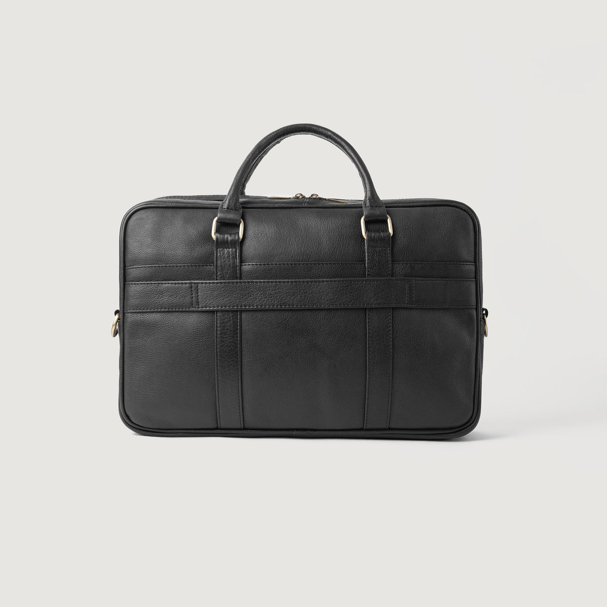 The Preston Black Leather Briefcase