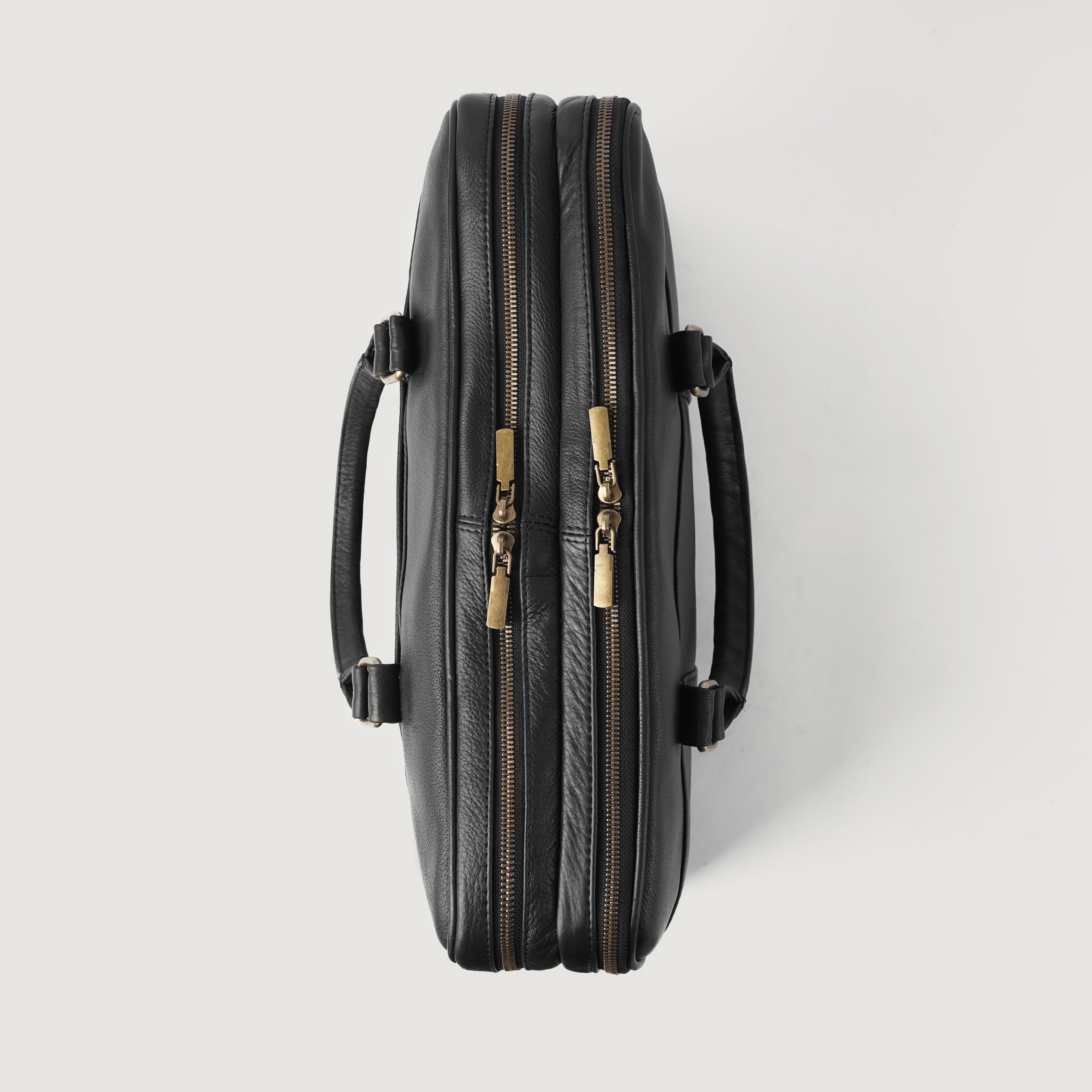 The Preston Black Leather Briefcase