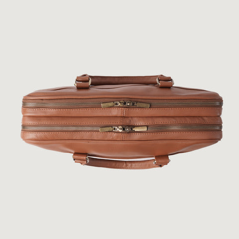 The Preston Brown Leather Briefcase