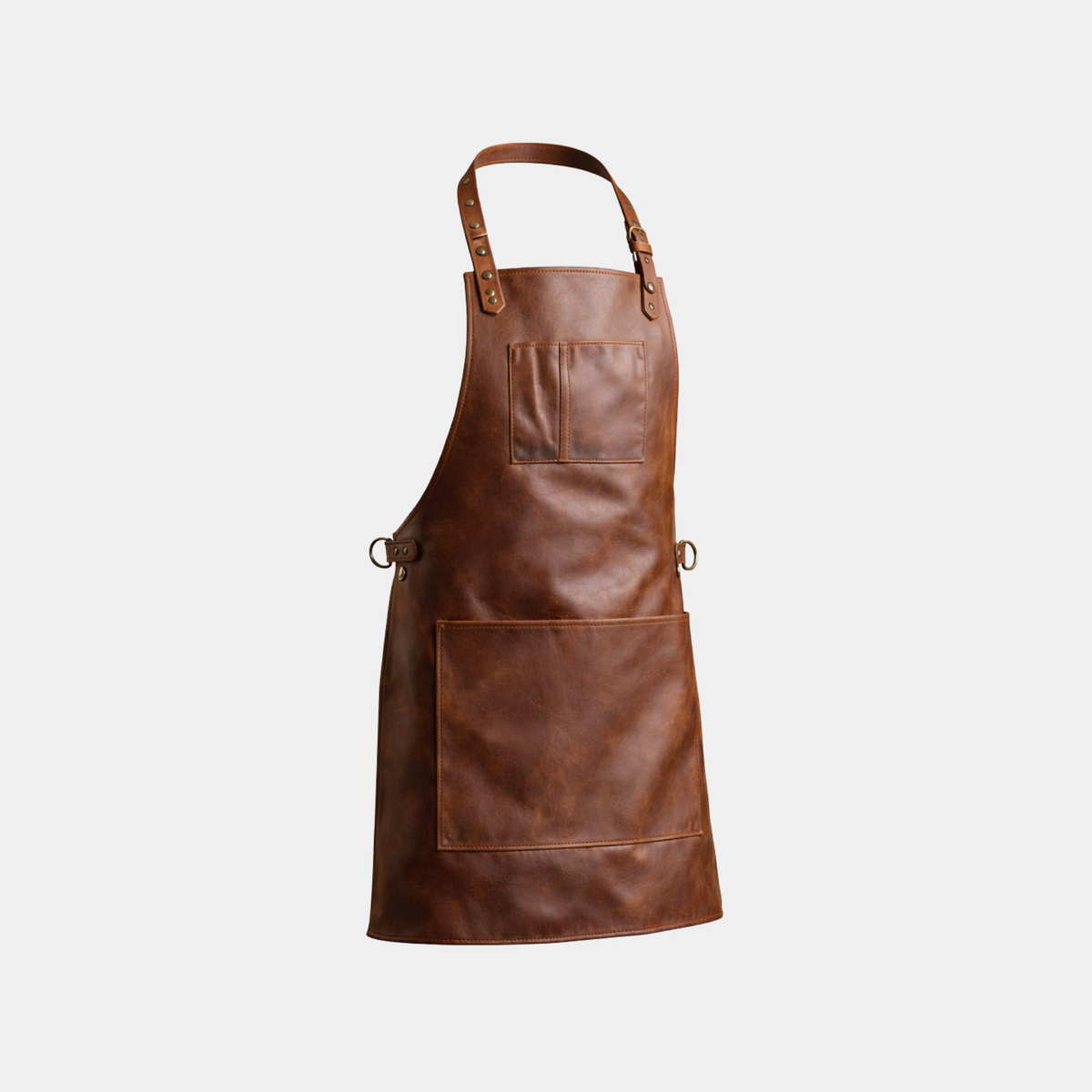The Riding of Yorkshire Full Grain Tan Brown Apron - Leather Clan