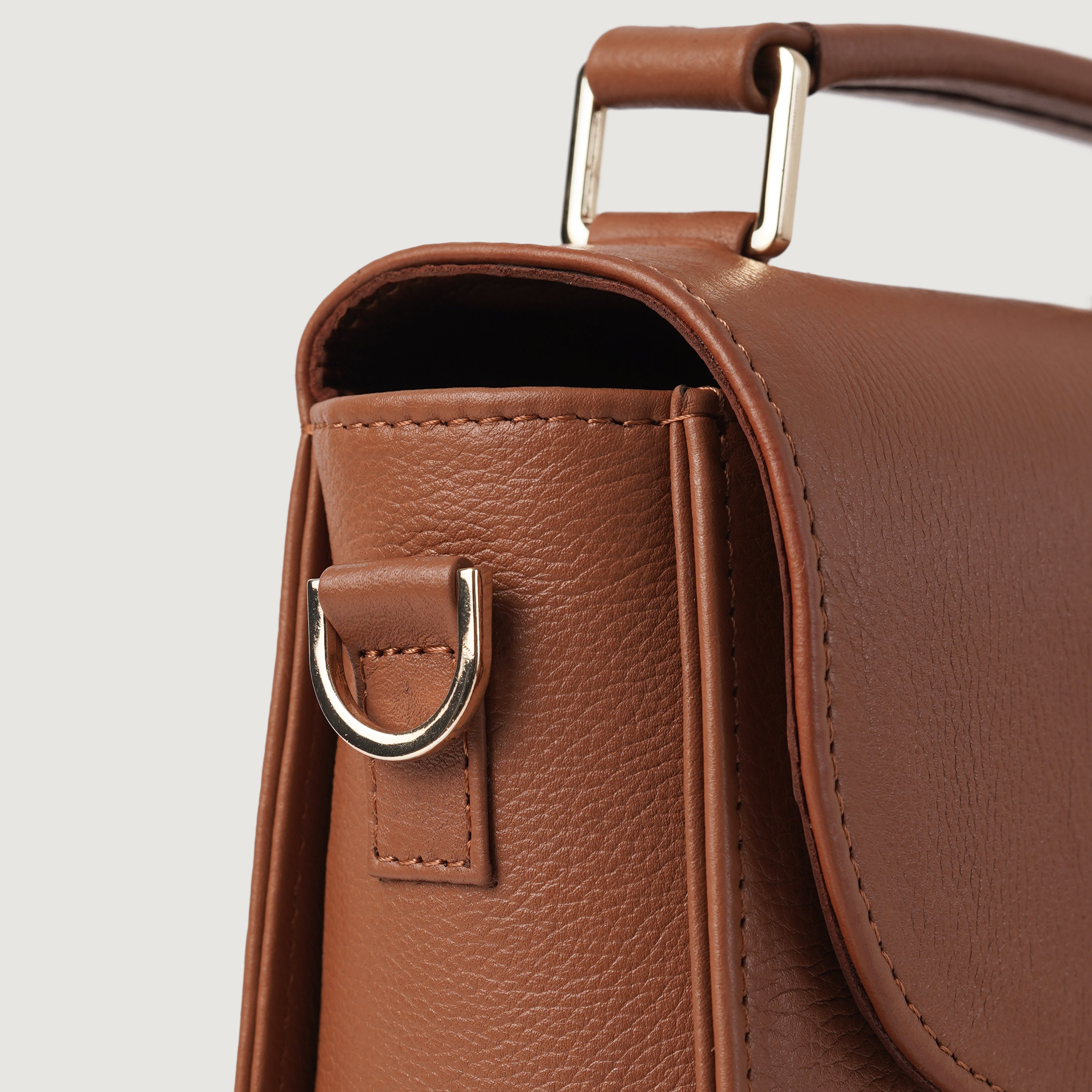The Sandra Brown Leather Saddle Bag