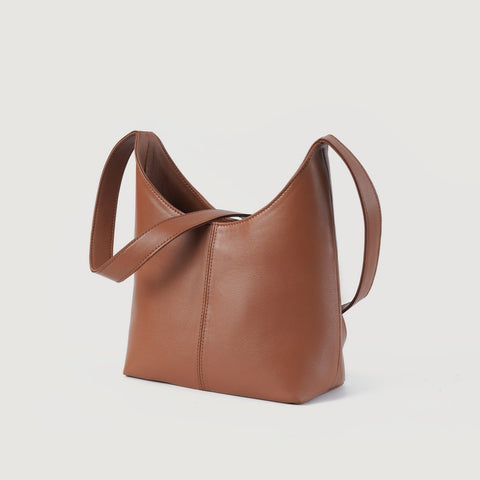 The Stefani Brown Leather Hobo Bag