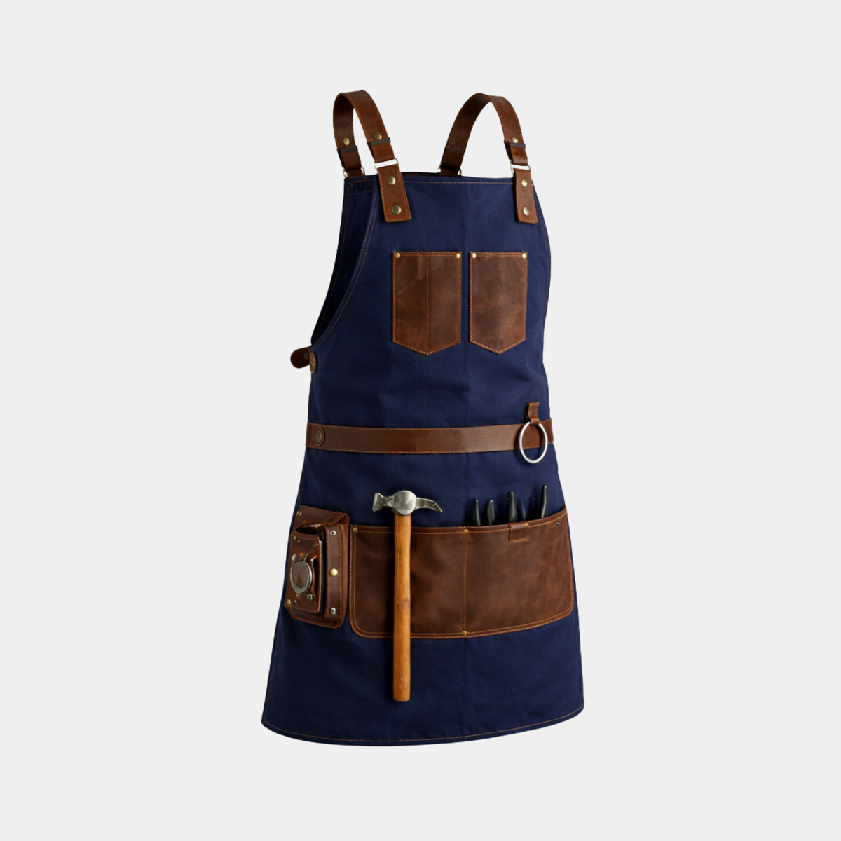 The Wiltshire Waxed Canvas handmade Apron - Leather Clan