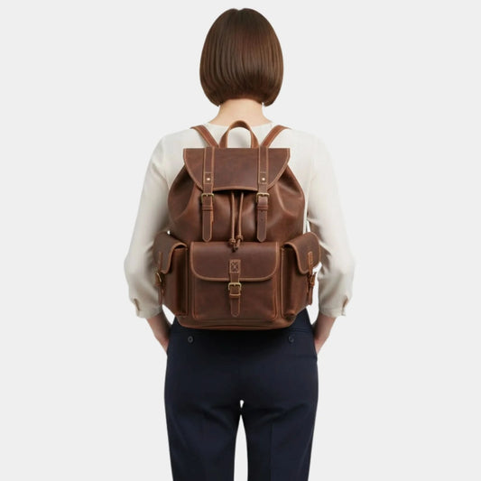 The Asmund Backpack Genuine Leather Rucksack