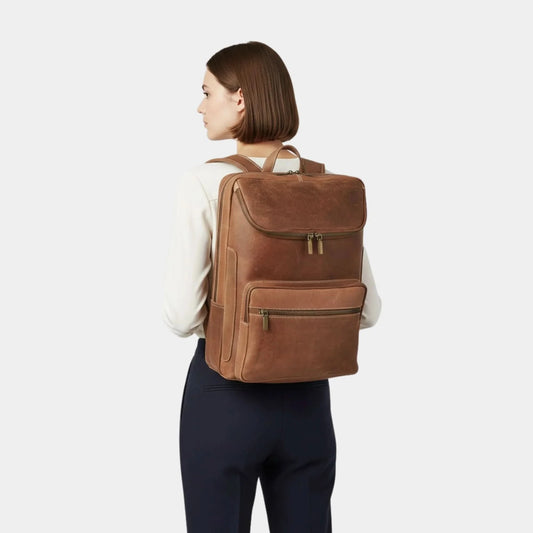 The Bedford Vintage Tan Leather Backpack