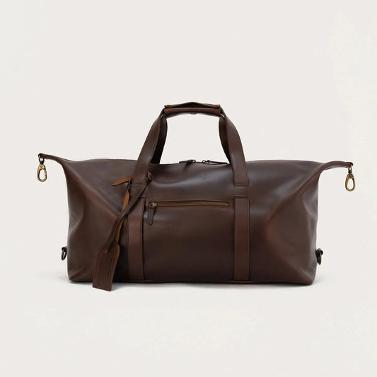 The Dale Vintage Brown Leather Duffle Bag