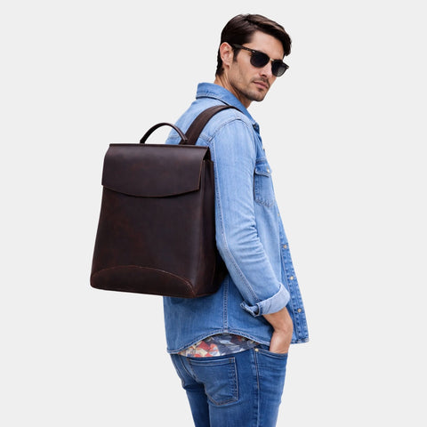 The Gyda Backpack Vintage Leather Travel Backpack
