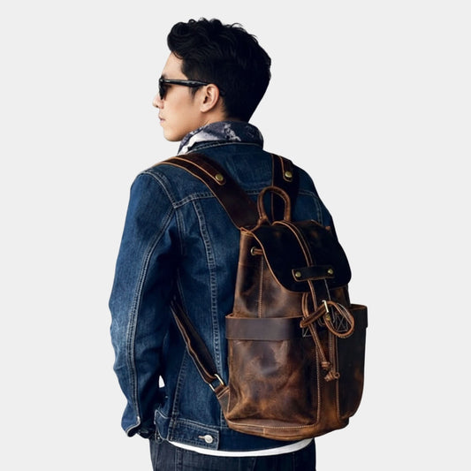 The Olaf Rucksack Vintage Leather Travel Backpack