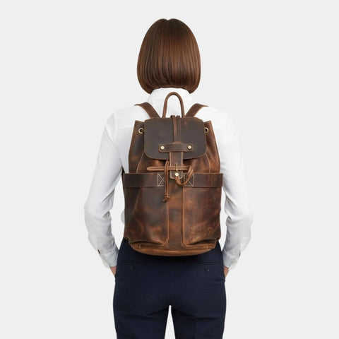 The Olaf Rucksack Vintage Leather Travel Backpack