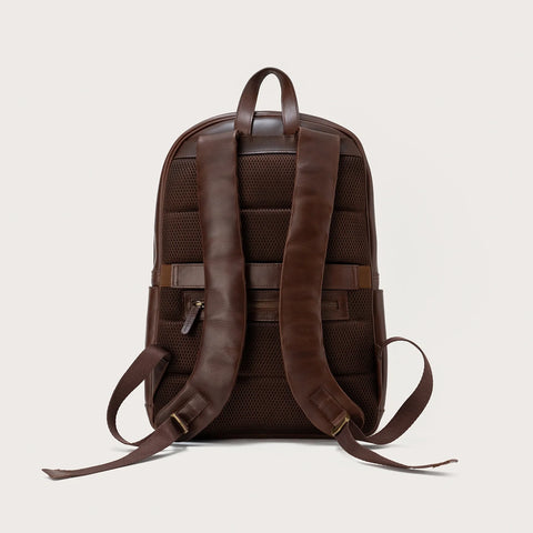 The Philos Vintage Brown Leather Backpack