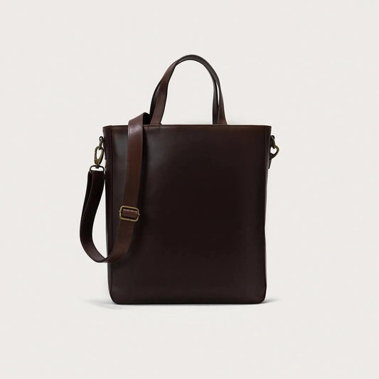 The Poet Vintage Brown Leather Tote Bag