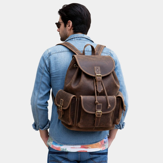 The Asmund Backpack Genuine Leather Rucksack